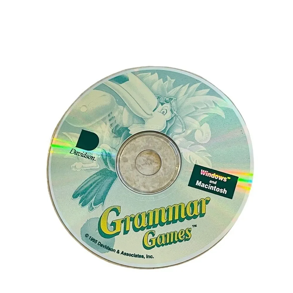 10/$25🦋 Davidson Grammar Games CD-ROM